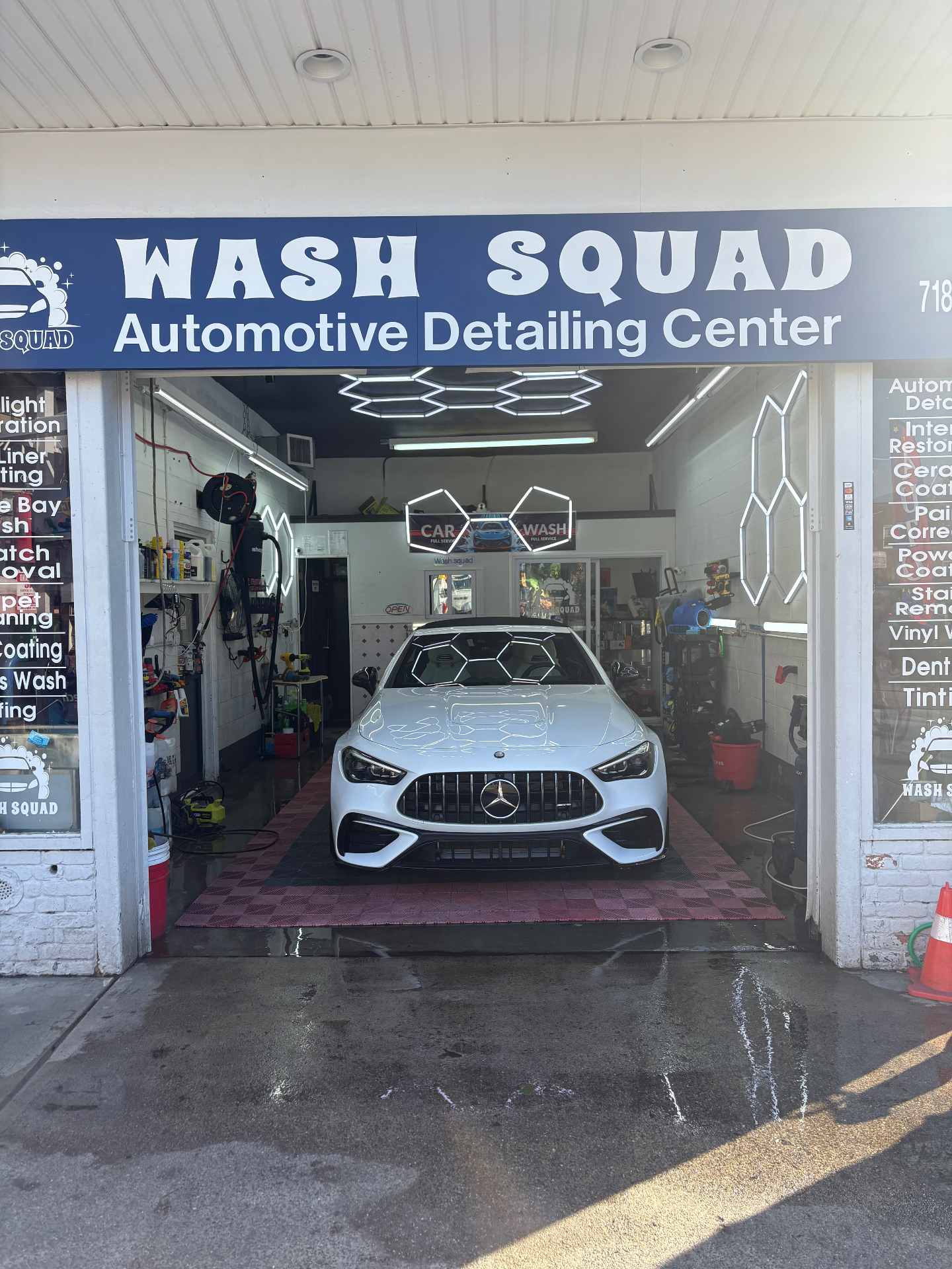 Wash Squad shop front on New Utrecht Ave